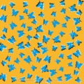 蝶の群れが乱舞する不思議な錯視トリックアート